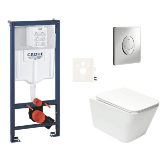 Závesný wc set do ľahkých stien / predstenová montáž Swiss Aqua Technologies Infinitio SIKOGRSIN12SA