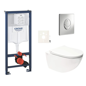 Závesný wc set do ľahkých stien / predstenová montáž Swiss Aqua Technologies Infinitio SIKOGRSIN11SA