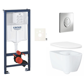 Závesný wc set do ľahkých stien / predstenová montáž Grohe Essence SIKOGRSESSA