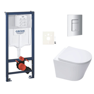 Závesný wc set do ľahkých stien / predstenová montáž Swiss Aqua Technologies Infinitio SIKOGRSIN10SCP00