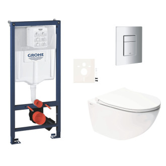 Závesný wc set do ľahkých stien / predstenová montáž Swiss Aqua Technologies Infinitio SIKOGRSIN11SCP00