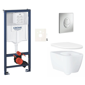 Závesný wc set do ľahkých stien / predstenová montáž Grohe Essence SIKOGRSESSAP00