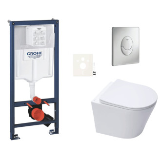 Závesný wc set do ľahkých stien / predstenová montáž Swiss Aqua Technologies Infinitio SIKOGRSIN10SAP00
