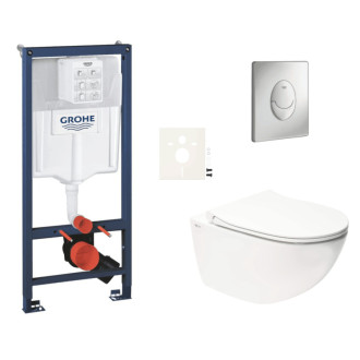 Závesný wc set do ľahkých stien / predstenová montáž Swiss Aqua Technologies Infinitio SIKOGRSIN11SAP00