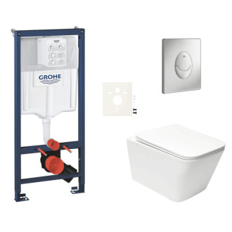 Závesný wc set do ľahkých stien / predstenová montáž Swiss Aqua Technologies Infinitio SIKOGRSIN12SAP00