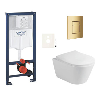 Závesný wc set do ľahkých stien / predstenová montáž Glacera Ava SIKOGRSAVASCGL0