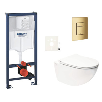 Závesný wc set do ľahkých stien / predstenová montáž Swiss Aqua Technologies Infinitio SIKOGRSIN11SCGL0