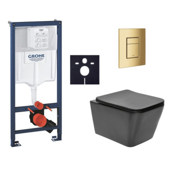 Závesný wc set do ľahkých stien / predstenová montáž Swiss Aqua Technologies Infinitio SIKOGRSIN12BSCGL0