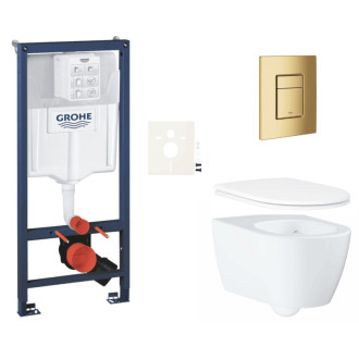 Závesný wc set do ľahkých stien / predstenová montáž Grohe Essence SIKOGRSESSCGL0