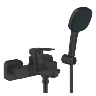 Vaňová batéria Grohe Cubeo so sprchovacím setom 150 mm čierna matná 1018142430