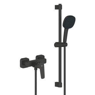 Sprchová batéria Grohe Cubeo so sprchovacím setom 150 mm čierna matná 1018252430