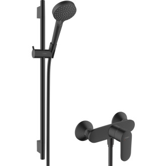 Sprchová batéria Hansgrohe Vernis Blend so sprchovacím setom 150 mm čierna matná 26958670