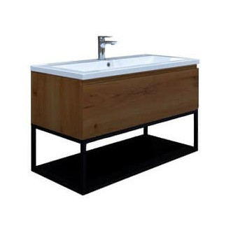 Kúpeľňová skrinka s umývadlom SAT B-Way 99x30x45 cm orech mat BWAY100NUTU