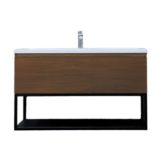 Kúpeľňová skrinka s umývadlom SAT B-Way 99x30x45 cm orech mat BWAY100NUTU