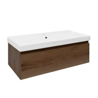 Kúpeľňová skrinka s umývadlom SAT B-Way 99x30x45 cm orech mat BWAY100NUTU1