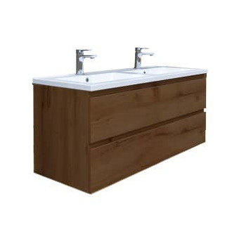 Kúpeľňová skrinka s umývadlom SAT B-Way 119x50x45 cm orech mat BWAY2120NUTU