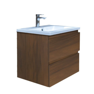 Kúpeľňová skrinka s umývadlom SAT B-Way 59x50x45 cm orech mat BWAY260NUTU