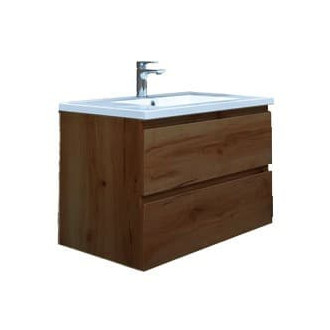 Kúpeľňová skrinka s umývadlom SAT B-Way 79x50x45 cm orech mat BWAY280NUTU