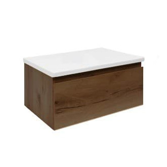Kúpeľňová skrinka s umývadlom SAT B-Way 59x30x45 cm orech mat BWAY60NUTU1