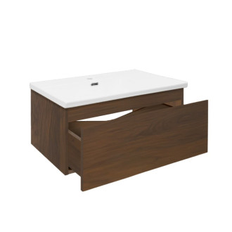 Kúpeľňová skrinka s umývadlom SAT B-Way 59x30x45 cm orech mat BWAY60NUTU1