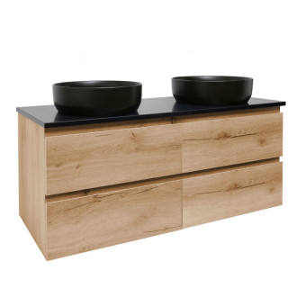 Kúpeľňová skrinka s krycou doskou SAT B-Way 119x50x45 cm dub mat BWAY2120OAKTK