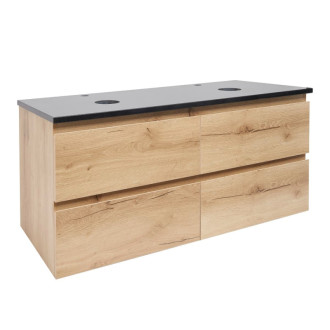 Kúpeľňová skrinka s krycou doskou SAT B-Way 119x50x45 cm dub mat BWAY2120OAKZ