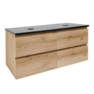 Kúpeľňová skrinka s krycou doskou SAT B-Way 119x50x45 cm dub mat BWAY2120OAKZ