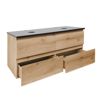 Kúpeľňová skrinka s krycou doskou SAT B-Way 119x50x45 cm dub mat BWAY2120OAKZ