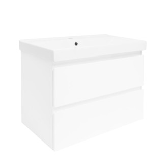 Kúpeľňová skrinka s umývadlom SAT B-Way 1 79x50x45 cm biela lesk BWAY280WU1BI