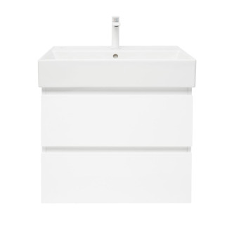 Kúpeľňová skrinka s umývadlom SAT B-Way 1 59x50x45 cm biela mat BWAY260WU2BBI