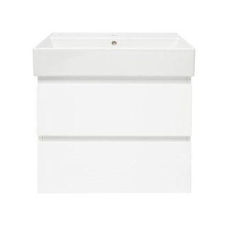 Kúpeľňová skrinka s krycou doskou SAT B-Way 1 59x50x45 cm biela mat BWAY260WU2BI