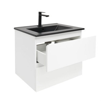 Kúpeľňová skrinka s umývadlom SAT B-Way 1 59x50x45 cm biela lesk BWAY260WU4B2B