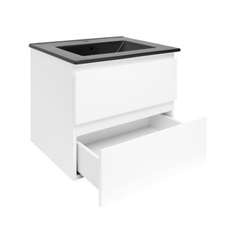 Kúpeľňová skrinka s umývadlom SAT B-Way 1 59x50x45 cm biela lesk BWAY260WU4B