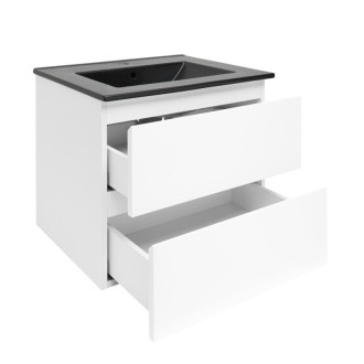 Kúpeľňová skrinka s umývadlom SAT B-Way 1 59x50x45 cm biela lesk BWAY260WU4B