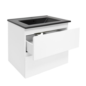 Kúpeľňová skrinka s umývadlom SAT B-Way 1 59x50x45 cm biela lesk BWAY260WU4B