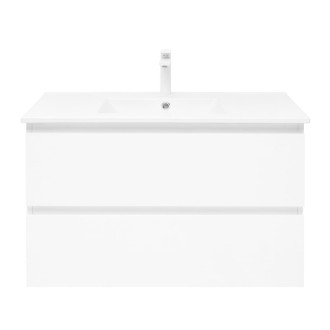 Kúpeľňová skrinka s umývadlom SAT B-Way 79x50x45 cm biela lesk BWAY280WU4B2