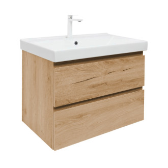 Kúpeľňová skrinka 2 zásuvková s umývadlom SAT B-Way 59x50x45 cm dub mat BWAY260OAKU1BBI