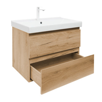 Kúpeľňová skrinka 2 zásuvková s umývadlom SAT B-Way 59x50x45 cm dub mat BWAY260OAKU1BBI