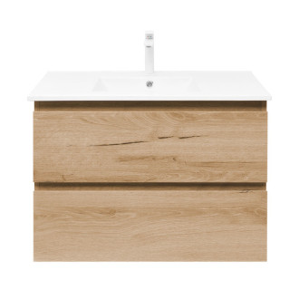 Kúpeľňová skrinka 2 zásuvková s umývadlom SAT B-Way 79x50x45 cm dub mat BWAY280OAKU4B2