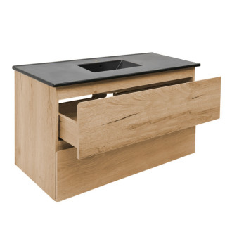 Kúpeľňová skrinka 2 zásuvková s umývadlom SAT B-Way 99x50x45 cm dub mat BWAY2100OAKU4B