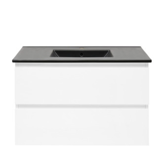 Kúpeľňová skrinka s umývadlom SAT B-Way 79x50x45 cm biela lesk BWAY280WU4B