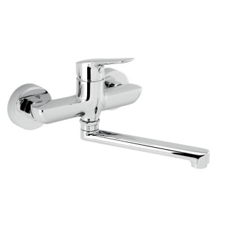 Drezová - umývadlová batéria Novaservis Metalia 54 s otočným ramienkom 150 mm chróm 54076,0