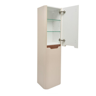 Kúpeľňová skrinka vysoká SAT Fusion 40x149x33 cm pieskovo béžová mat SATFUSIONV40BE