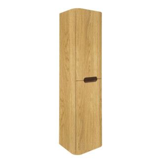 Kúpeľňová skrinka vysoká s košom na bielizeň SAT Fusion 40x149x33 cm dub medový mat SATFUSIONV40DMK