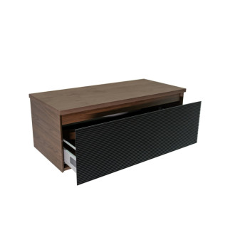 Kúpeľňová skrinka s krycou doskou Naturel Monza 99x30x45 cm orech mat MONZA100BN