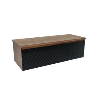 Kúpeľňová skrinka s krycou doskou Naturel Monza 119x30x45 cm orech mat MONZA120BN