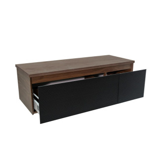 Kúpeľňová skrinka s krycou doskou Naturel Monza 119x30x45 cm orech mat MONZA120BN