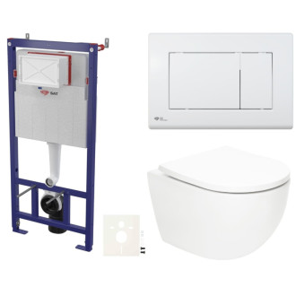 Závesný wc set do ľahkých stien / predstenová SAT Fusion SIKOSSTORFU20