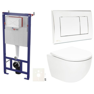 Závesný wc set do ľahkých stien / predstenová SAT Fusion SIKOSSTORFU21