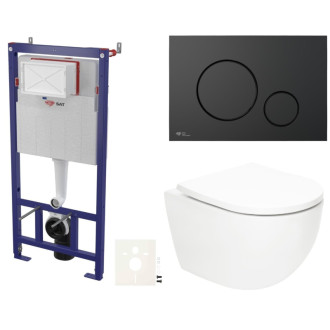 Závesný wc set do ľahkých stien / predstenová SAT Fusion SIKOSSTORFU68